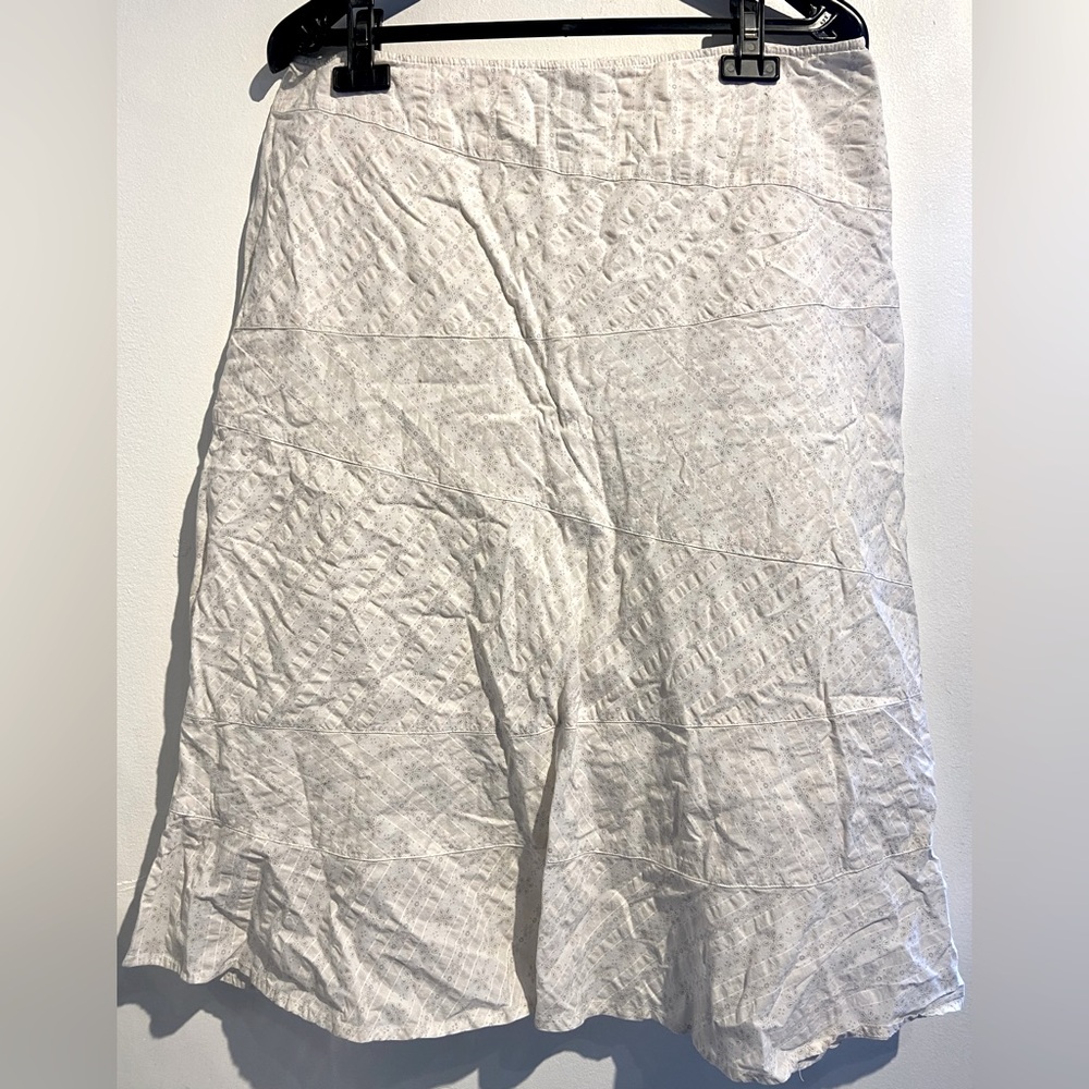 White cotton Y2K skirt